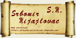 Srbomir Mijajlovac vizit kartica